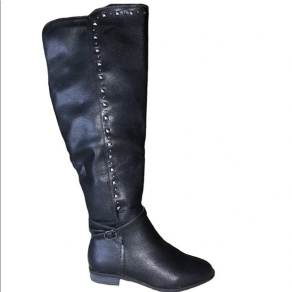 Rialto Ferrell Over The Knee Black Boots Size 6 - Picture 9 of 16
